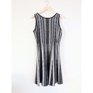 NIC+ZOE‎ Metallic Stretch Knit Fit and Flare Twirl Sweater Dress L Party Evening